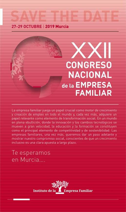 Murcia se prepara para acoger el XXII Congreso Nacional de la Empresa Familiar 