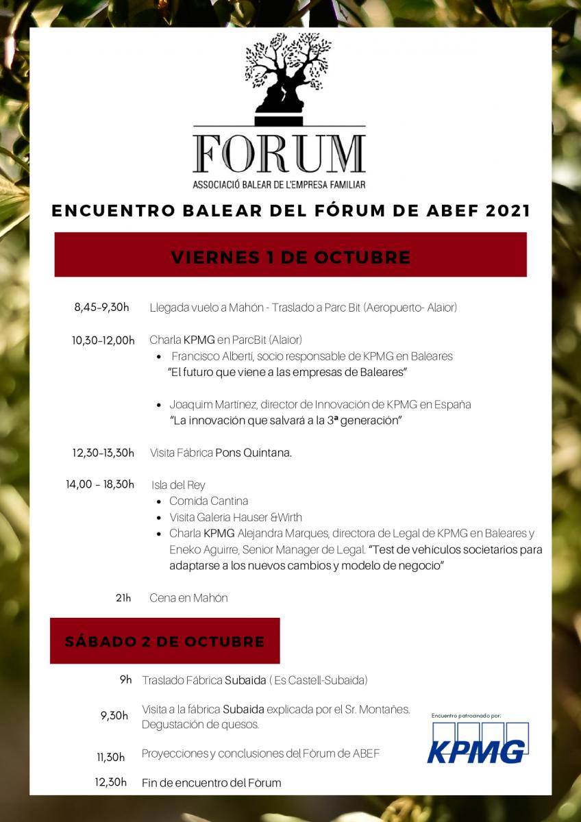 Encuentro balear del Fórum de ABEF 2021